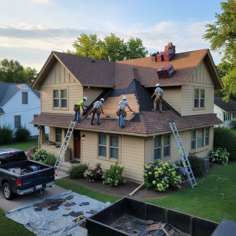 Damaged Roof Replacement detail
