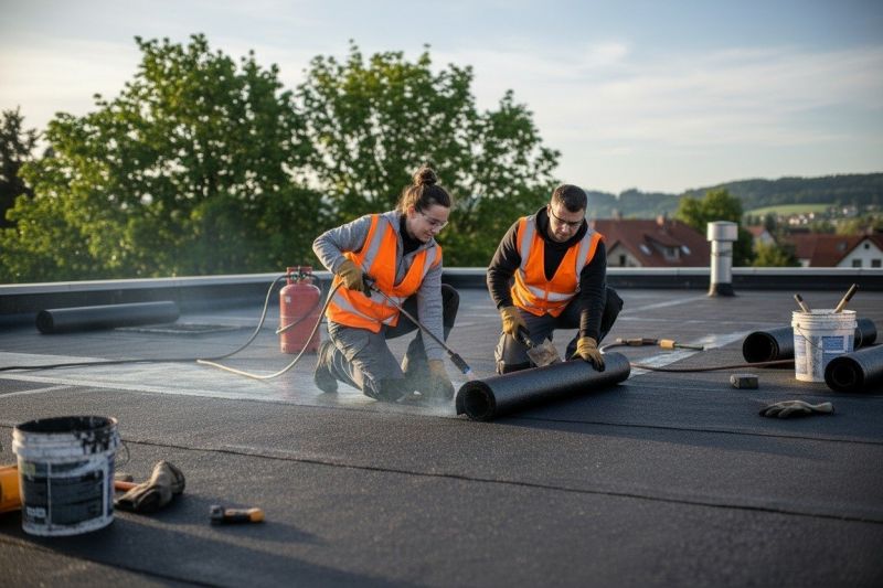 Tar Roof Repair detail