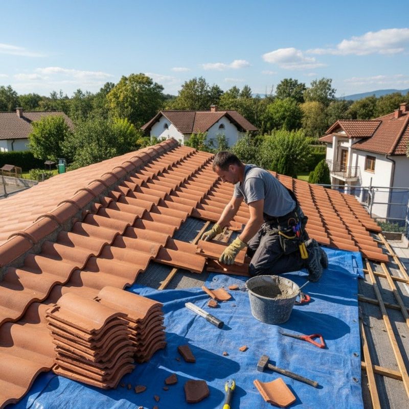 Tile Roof Repair detail